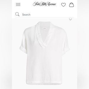 Xirena size XS white Avery top 100% cotton